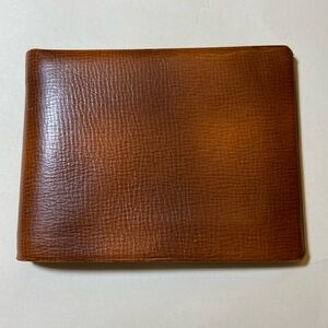 Meeker Brown/Tan Leather Folded Gentleman Folded Pocket Wallet
